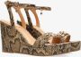 Mexx Heeled Sandalen Nolah Dames Donker Beige - Thumbnail 1