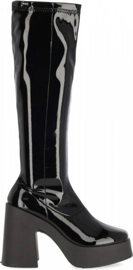 Mexx High Heel Boot Kora Zwart Dames Boots Ritssluiting Laarzen dames