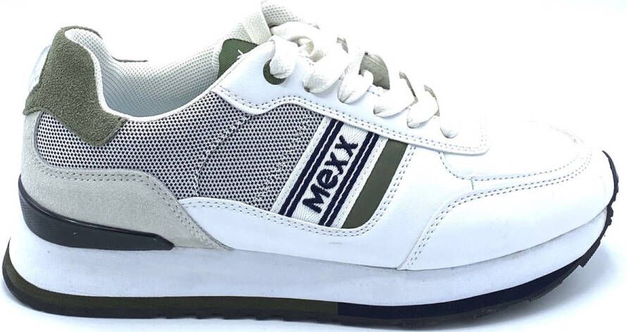 Mexx Sneaker Hoover Mannen White Khaki Blauw