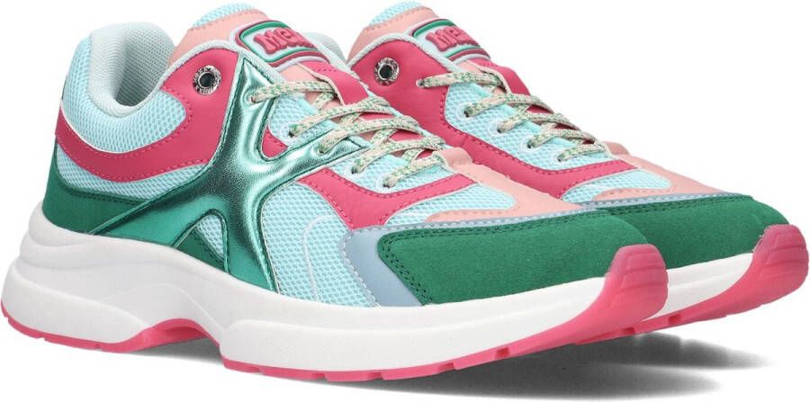 Mexx Loyce Lage sneakers Leren Sneaker Dames Groen