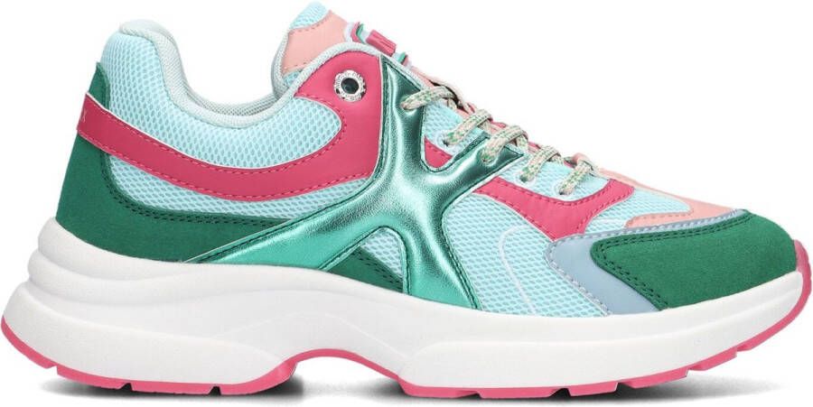 Mexx Lage sneakers Loyce groen leer Multicolor Dames