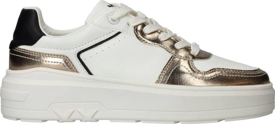 Mexx Witte Nemo Sneaker met Gouden Details Multicolor Dames