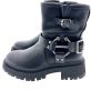 Mexx Zwarte Biker Boots Parvati Stijl Black Dames - Thumbnail 8