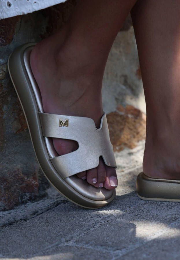 Mexx Slipper Lotus Dames Goud