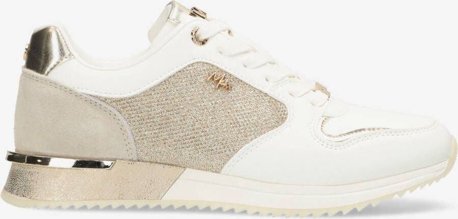 Mexx Sneaker Fleur Dames Wit Goud