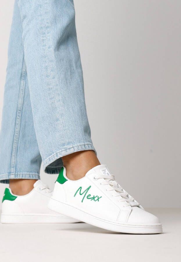 Mexx Sneaker Glib Dames Wit Groen