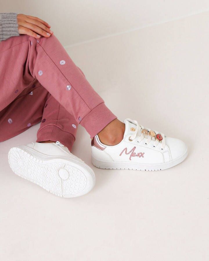 Mexx Sneaker Hoppa Wit Roze Kids Uni Sneakers