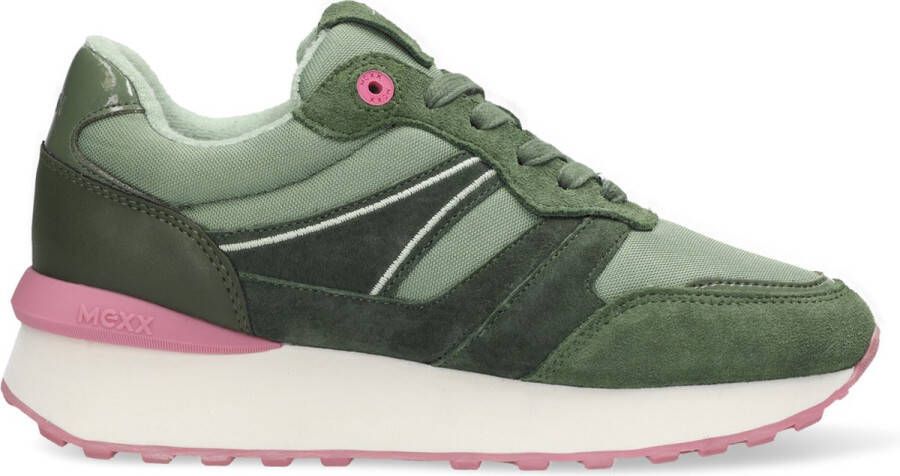 Mexx Sneaker Jazzy Dames Groen + Gratis Sokken