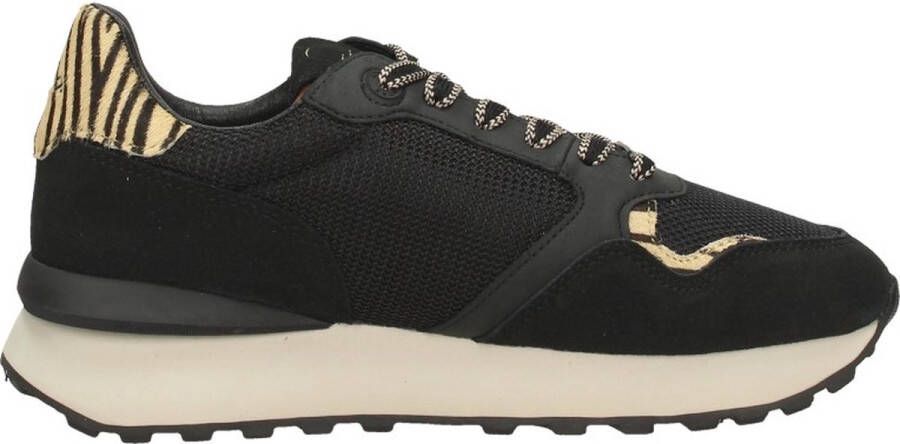 Mexx Sneaker Juju Dames Zwart Cognac