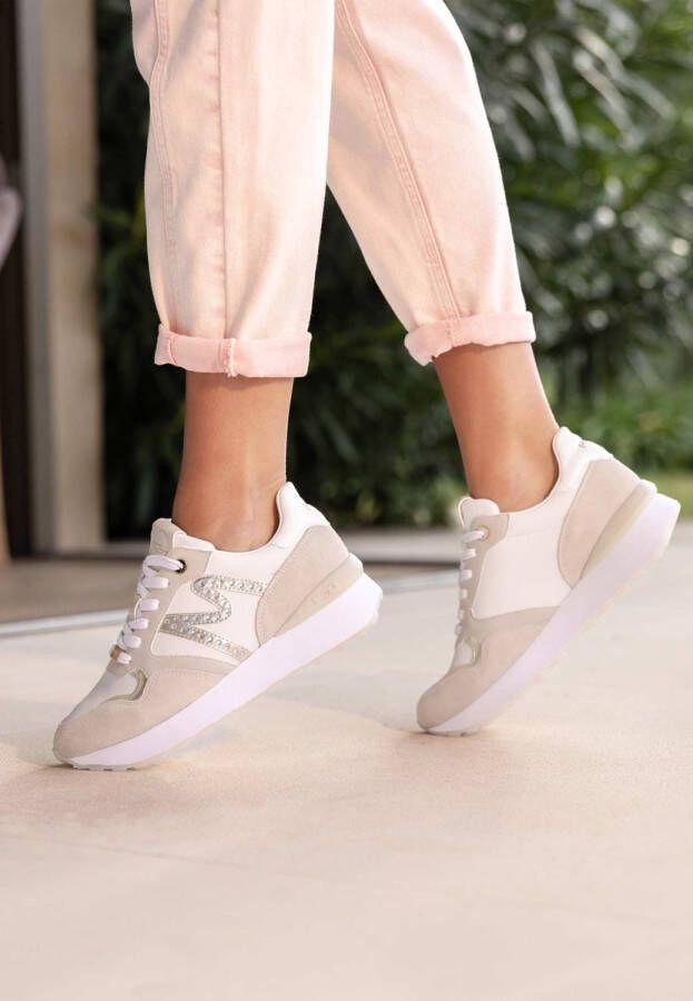 Mexx Sneaker Juju Spark Dames Offwhite Zand