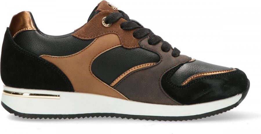 Mexx Sneaker Khloe Zwart Bruin Dames Sneakers