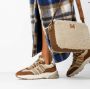 Mexx Moana chunky suède met teddy sneakerrs ecru cognac - Thumbnail 3