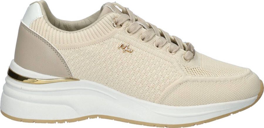 Mexx Lage Beige Textiel Sneakers Dames Beige Dames