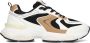 Mexx Bruin en Wit Lage Sneakers Multicolor Dames - Thumbnail 5