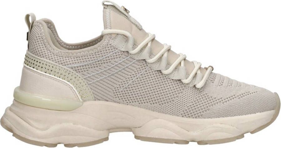 Mexx Beige Lage Sneakers met Strass Details Beige Dames