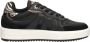 Mexx Zwarte leren sneakers met ponyhair detail Black - Thumbnail 1