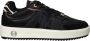 Mexx Zwarte leren sneakers met ponyhair detail Black - Thumbnail 1