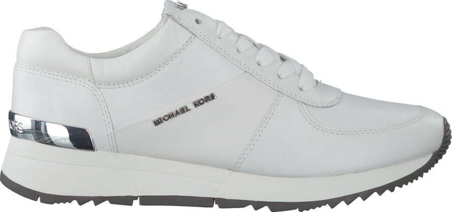 Michael Kors Witte Leren Logo Trainer Schoenen White Dames