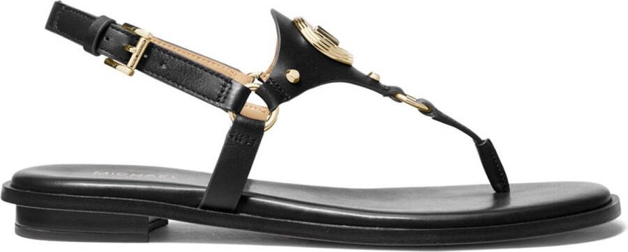 Michael Kors Zwarte String Sandalen voor Vrouwen Black Dames