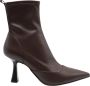 Michael Kors Clara Mid Bootie Dames Enkellaarzen Sleehakken Chocolate - Thumbnail 1