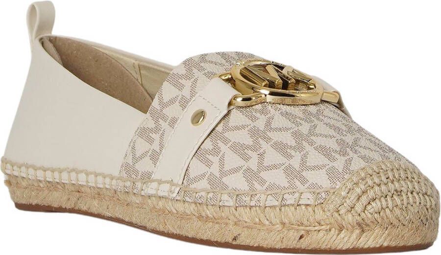 Michael Kors Rory espadrilles met gesp ecru