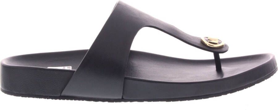 Michael Kors Stijlvolle Avaux Flip Flops voor Vrouwen Black Dames