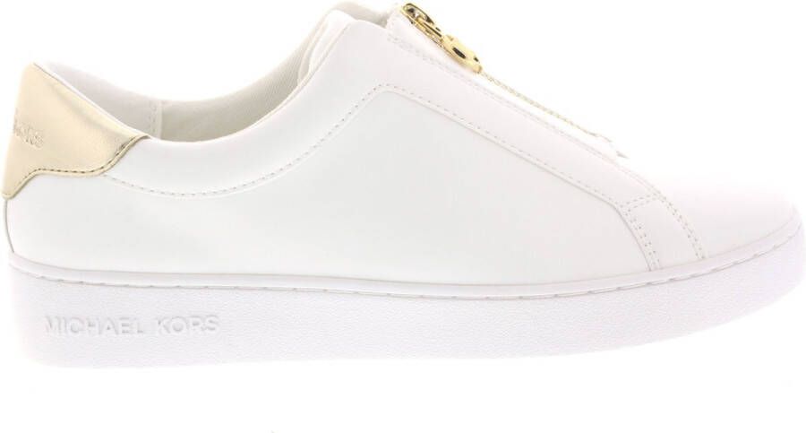 Michael Kors Dames Sneakers Keaton Zip Slip On Pale Gold Wit - Foto 5