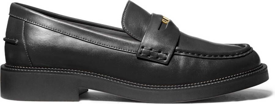 Michael Kors Zwarte Lamsschoenen Platte Schoenen Black Dames