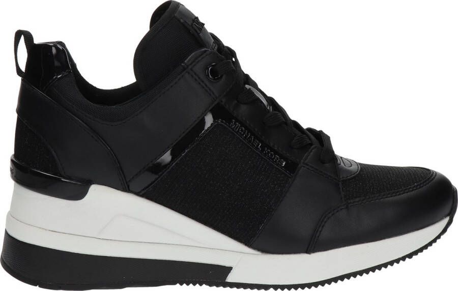 Michael Kors Georgie Trainer Dames Sneakers Hoog Zwart