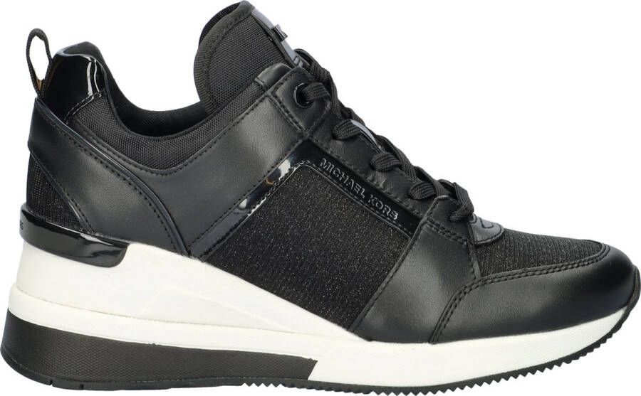 Michael Kors Georgie Trainer Dames Sneakers Hoog Zwart