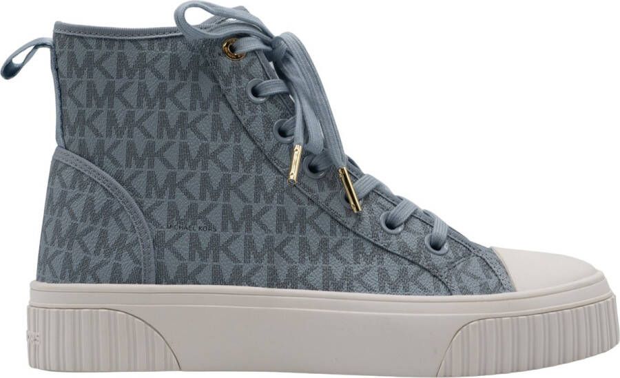 Michael Kors Gertie High Top Dames Sneakers Lichtblauw