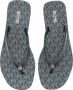 Michael Kors Zwarte Monogram Flip Flops Black Dames - Thumbnail 1