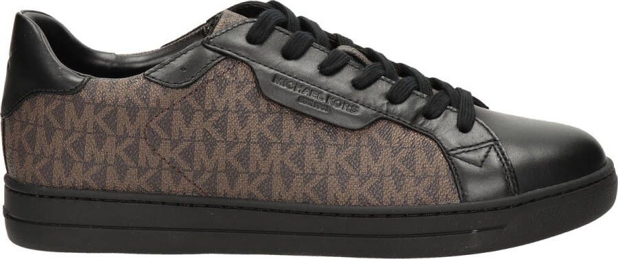 Michael Kors Keating Lace Up heren sneaker Zwart bruin