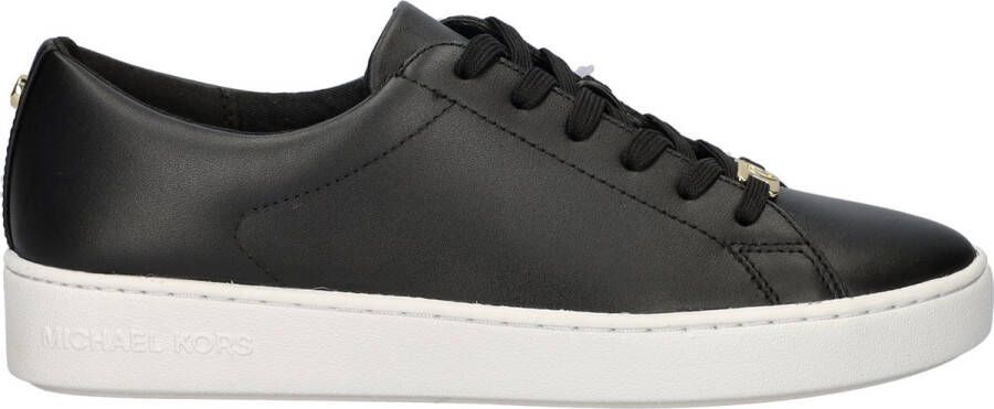 Michael Kors Zwarte Leren Veterschoenen Black Dames