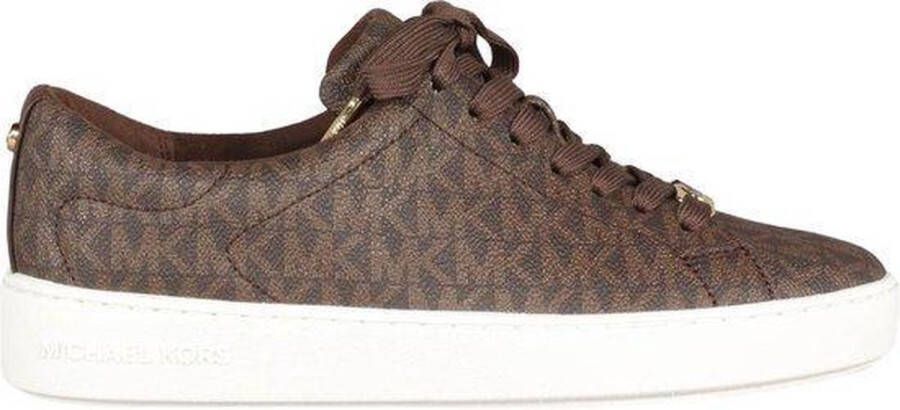 Michael Kors Keaton Lace Up Dames Sneakers Brown