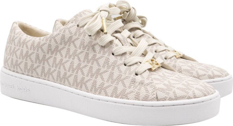 Michael Kors Keaton Lace Up Dames Sneakers Vanille