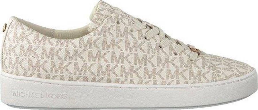 Michael Kors Keaton Lace Up Dames Sneakers Vanille