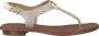 Michael Kors MK Plate Thong Dames Sandalen Pale Gold - Thumbnail 2