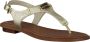 Michael Kors MK Plate Thong Dames Sandalen Pale Gold - Thumbnail 3