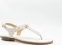 Michael Kors MK Plate Thong Dames Sandalen Vanilla - Thumbnail 1