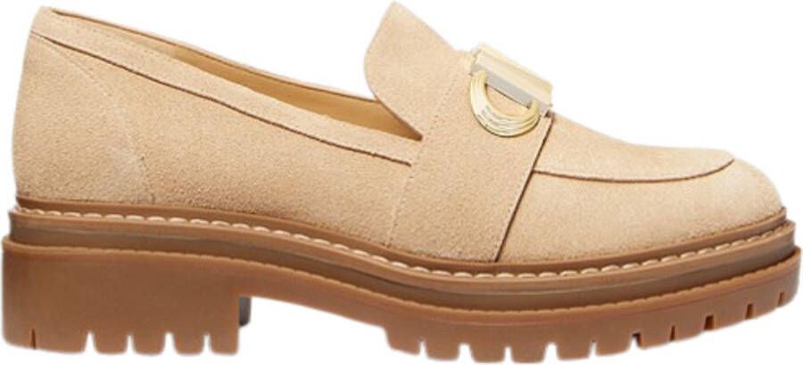 Michael Kors Parker chunky leren loafers beige