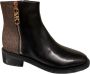 Michael Kors Regan Flat Bootie Black Brown-kort laarsje-enkel laarsje - Thumbnail 1