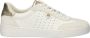 Michael Kors Scotty Lace Up Sneakers Leer Dames Wit - Thumbnail 1