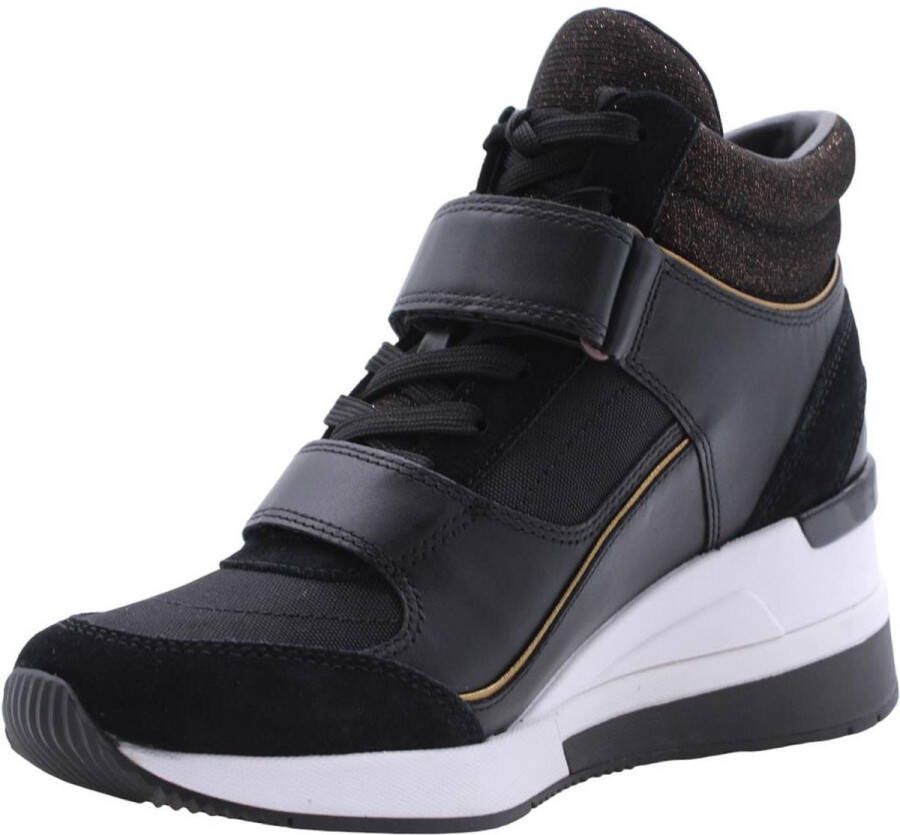 Michael Kors Dames Gentry High Top Sneaker Zwart Black Dames - Foto 1