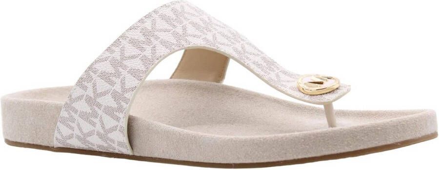 Michael Kors Stijlvolle Zomer Slippers Beige Dames