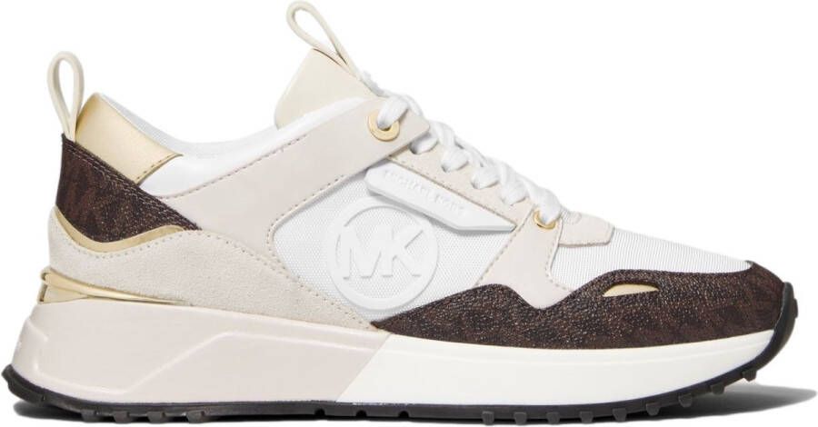 Michael Kors Theo sneaker met suède details en logo