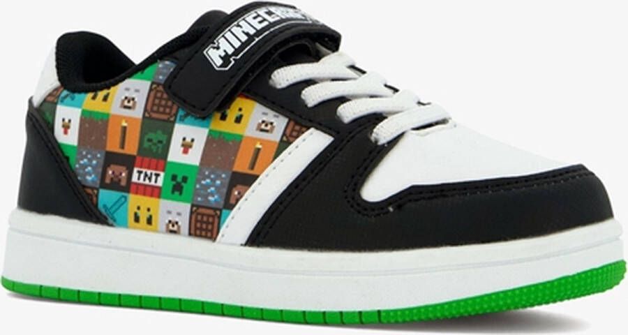 Minecraft jongens sneakers zwart wit