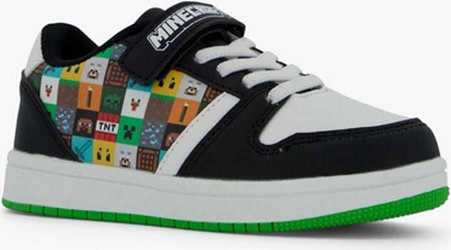 Minecraft jongens sneakers zwart wit