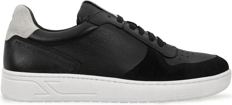 Mistral Heren Sneakers Leer Lugano Primo ZWART grijs grijs