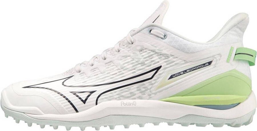 Mizuno Wave Leopardus(U) White gridge lolite Hockey Hockeyschoenen Veld